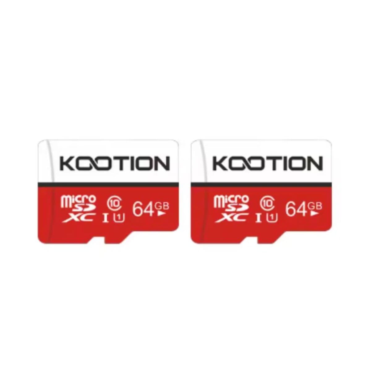 Карта пам'яті Kootion 64Gb microSDXC UHS-1 class 10 adapter SD 2 штуки (TF-64G-U1*2)