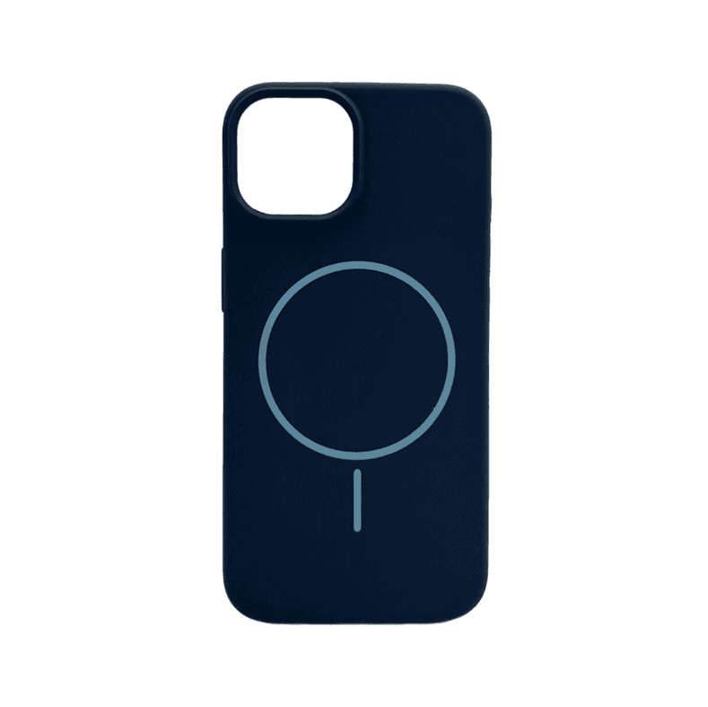 Защитный чехол-накладка Cosmic Silicone Case Magnetic для Apple iPhone 14 Dark Blue (SilMag14-8)