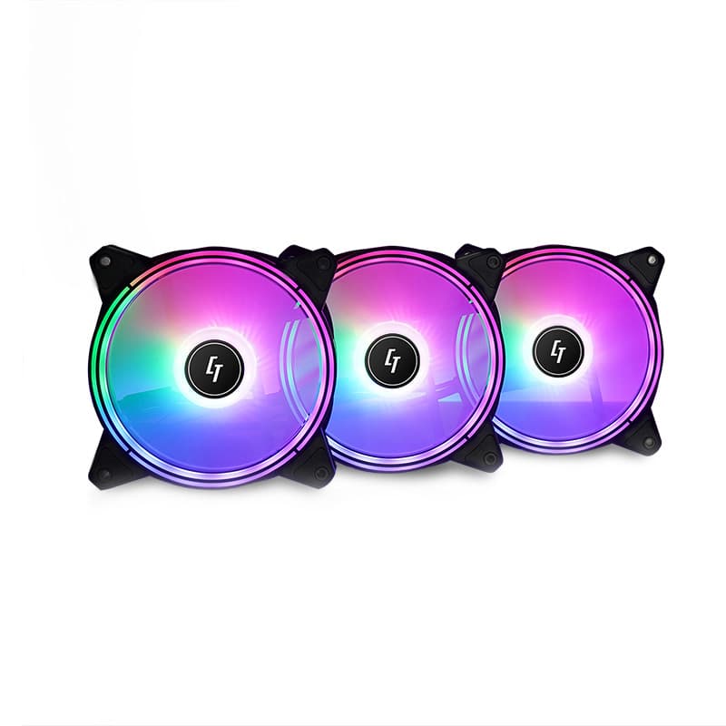 Комплект вентиляторів кулерів для корпусу 120ммх3 Chieftec Nova NF-3012-RGB fan set 3шт (NF-3012-RGB)