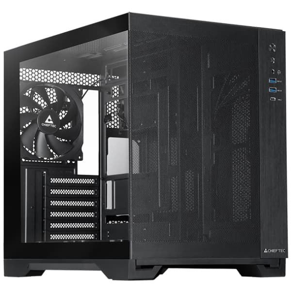 Корпус для комп'ютера Chieftec VISIO AIR GM-30B-M-OP ATX без БЖ Black (GM-30B-M-OP)