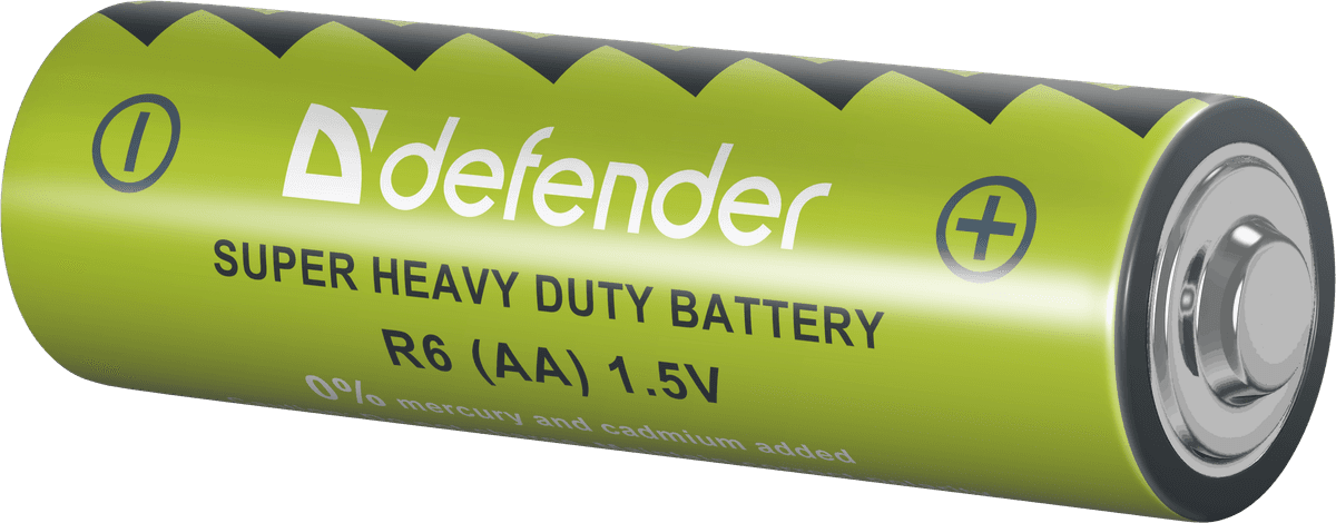 Батарейка AA Defender 56111 LR6 AA Сольова плівка 4 шт