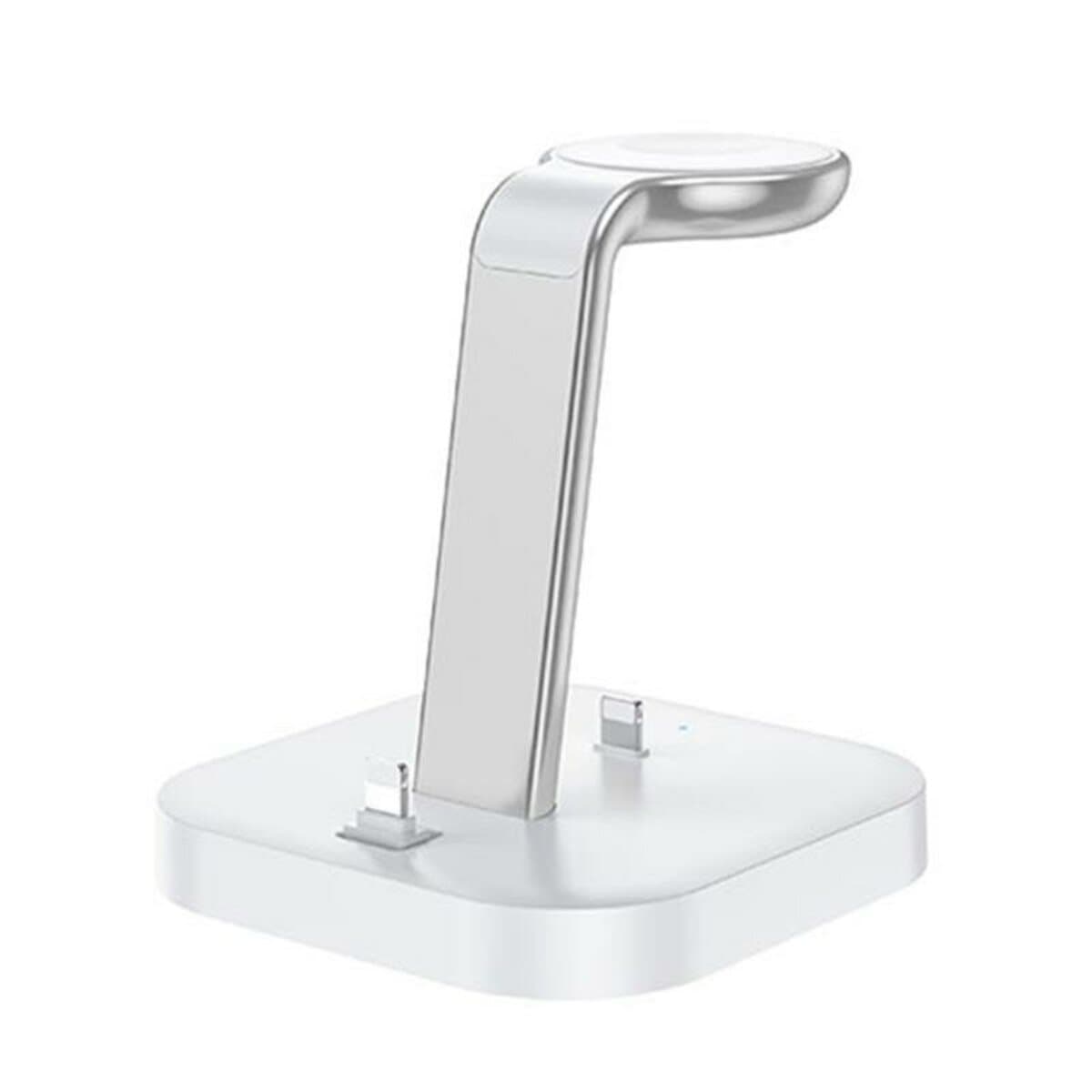 Беспроводное зарядное устройство для HOCO CW43 Graceful 3-in-1 charger 2.1A 2.5/5W Silver