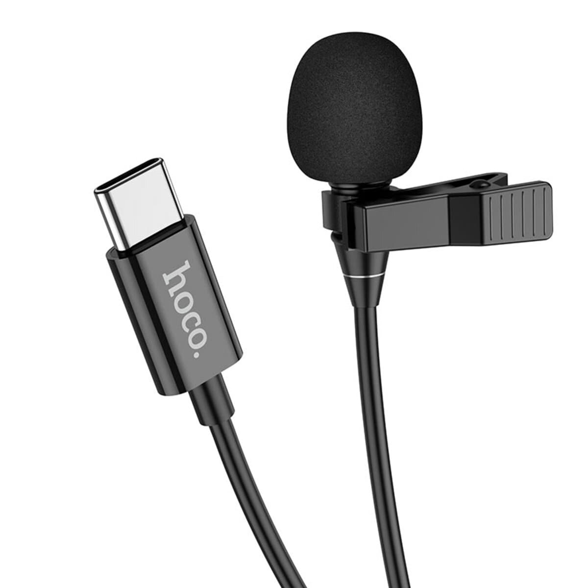 Мікрофон петличка HOCO L14 Type-C Lavalier microphone 2м Black