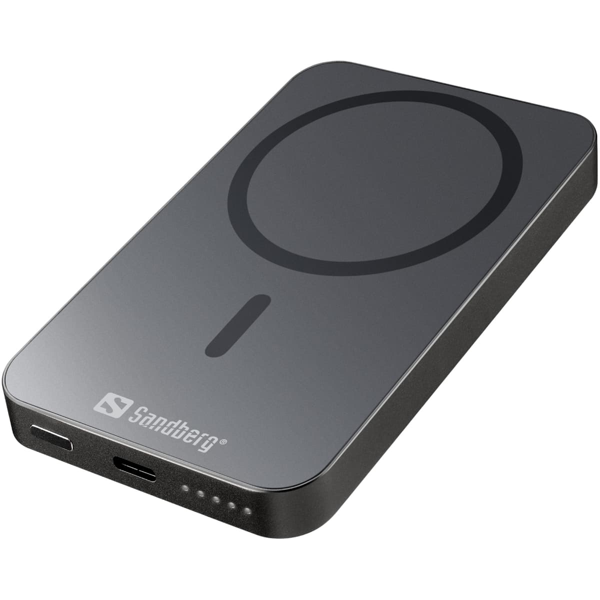 Powerbank павербанк УМБ Sandberg Mag Wireless 5000mAh 20W 1USB-C Qi Wireless 15W Black (420-96)