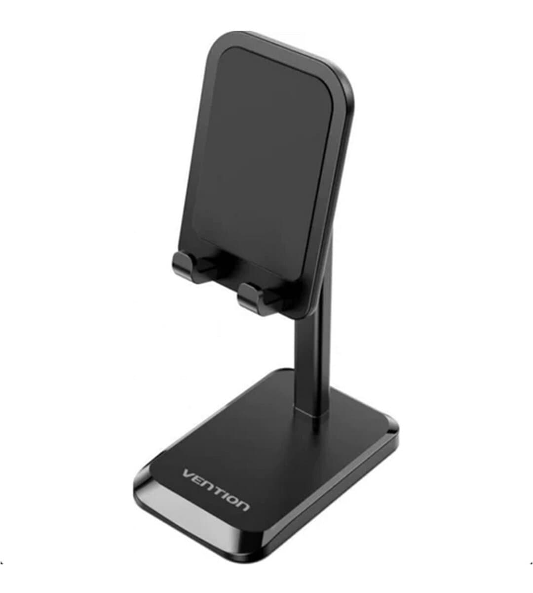Настільний тримач для телефону Vention Height Adjustable Desktop Cell Phone Stand Aluminum Alloy Type Black (KCQB0)