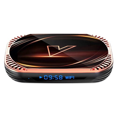Медіаплеєр смарт-приставка Vontar X4Android 11 Smart TV Box Amlogic S905X4 4/64ГБ Black (677144)