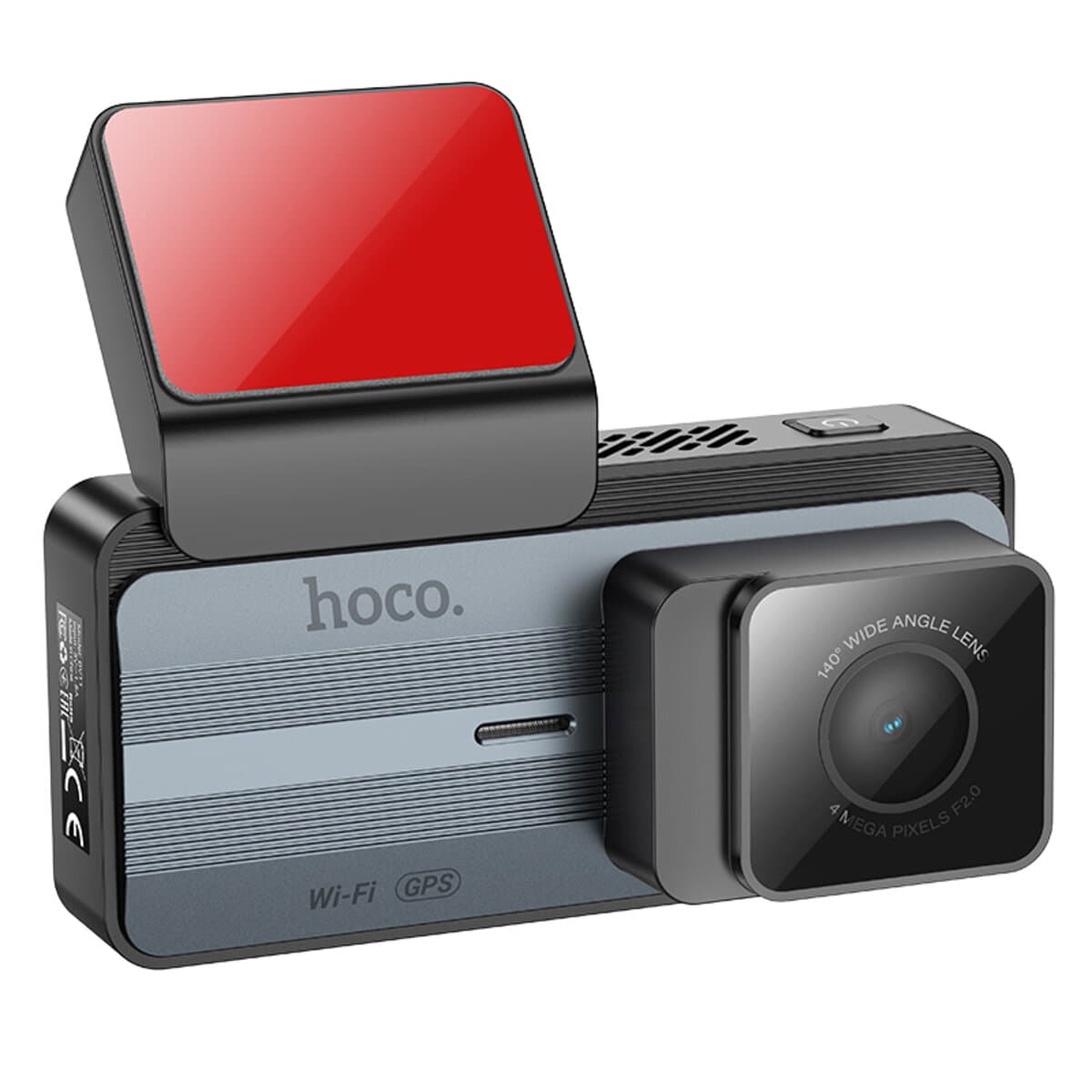 Автомобильный видеорегистратор HOCO DV11 driving recorder 2K display 3.69" GPS 2560 × 1440 Grey