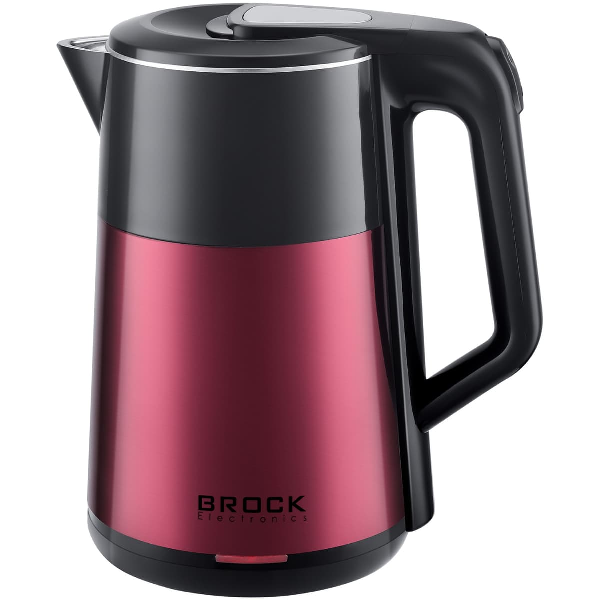 Електрочайник BROCK WK 5520 RD 1500Вт 1.8л подвійні стінки Black-Red (WK 5520 RD)