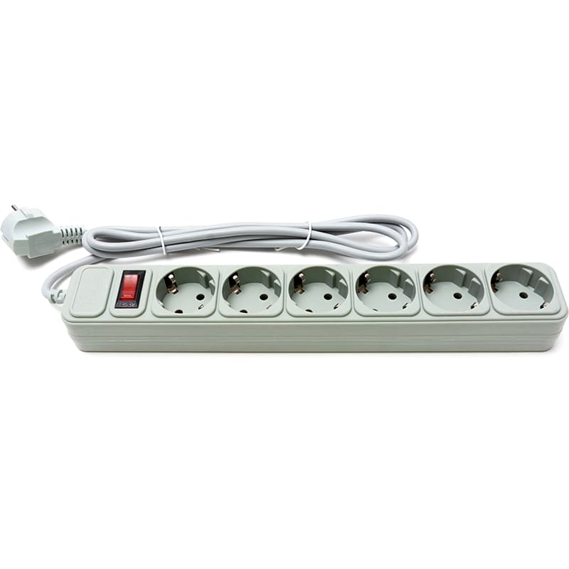 Мережевий фільтр Power filtr ProLogix PRS-075P6-18G 1.8м 6 розеток 0.75 Grey