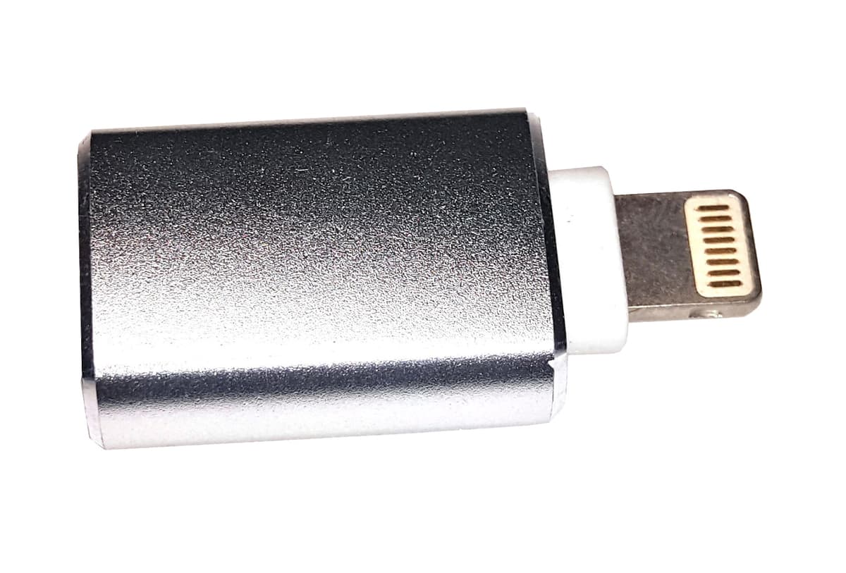Перехідник S0999 OTG Lightning – USB 3.0 AF Silver