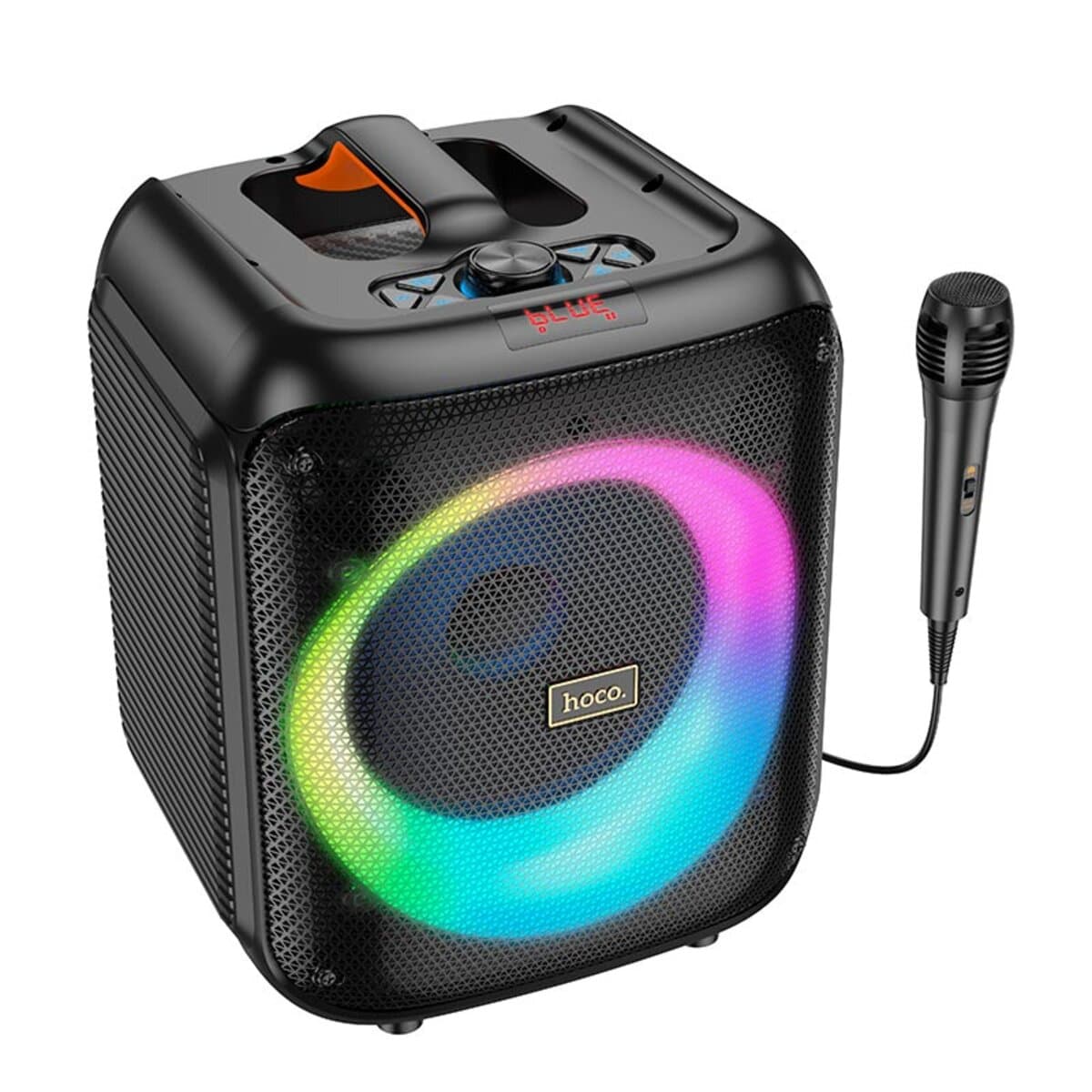 Беспроводная портативная колонка с караоке HOCO HA1 Graceful outdoor BT5.1 speaker 3600 mAh Black