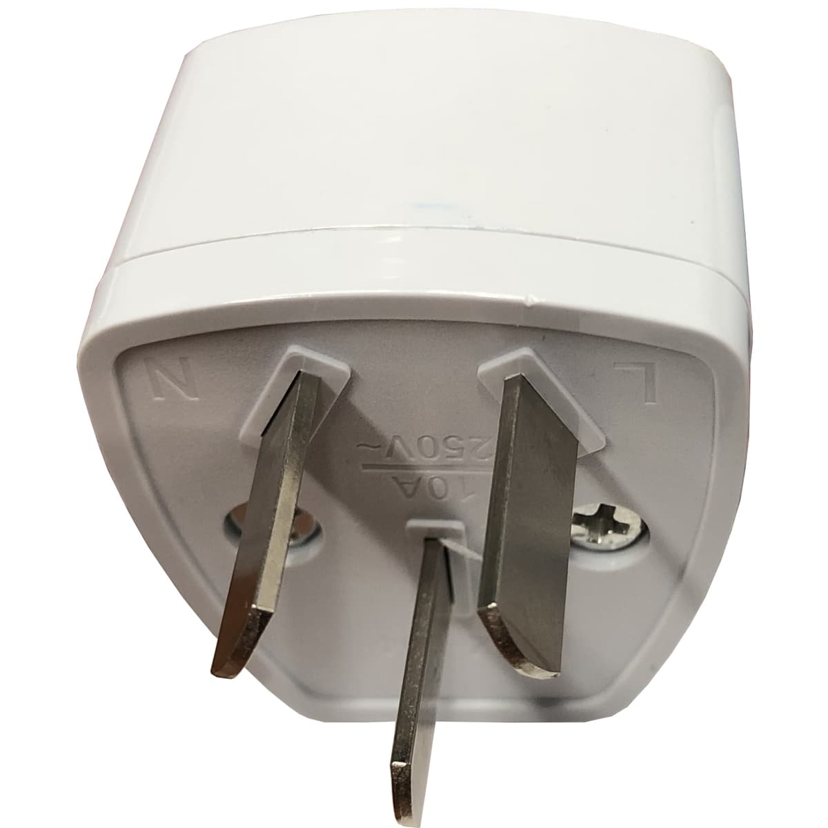 Перехідник живлення 220V вилка AU/CN to EU/US/UK на тип I 10A 3 pin White (KF5730805)