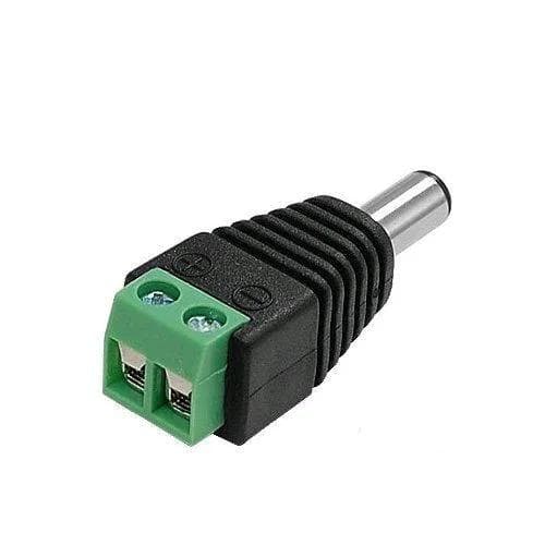 Перехідник клемники to штекер DC 5.5x2.1мм папа для CCTV Black (286050)