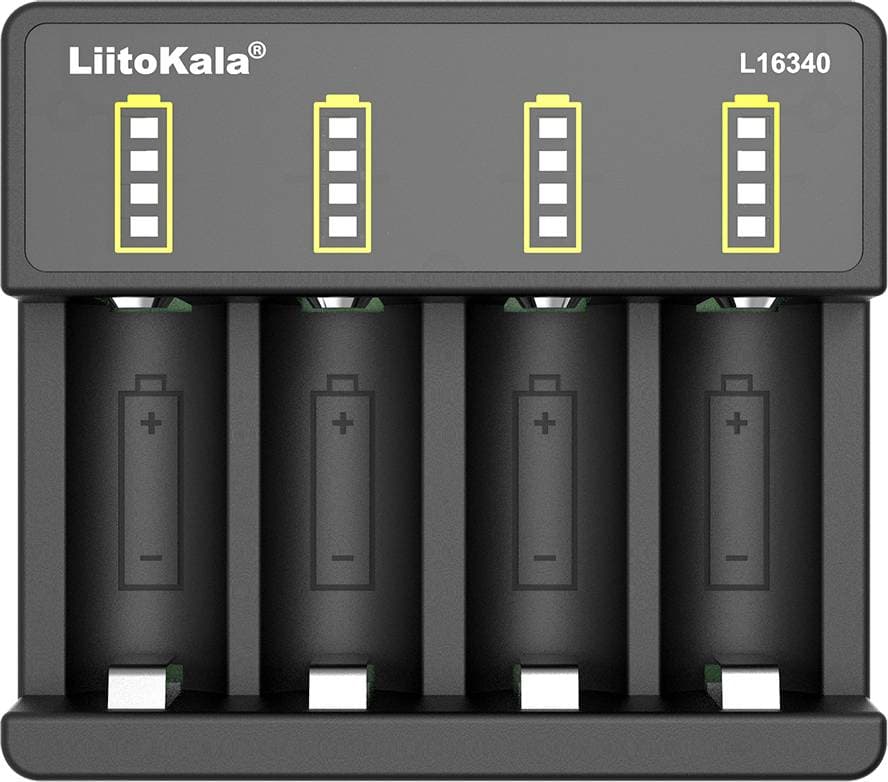 Зарядний пристрій для акумуляторів LiitoKala Lii-L16340 4x16340 Lion Black