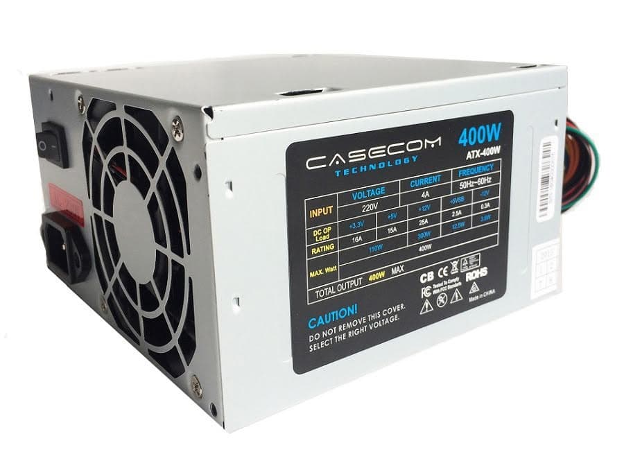 Блок живлення для ПК 400W Casecom CM 400 ATX 120mm 2хSATA Bulk ATX