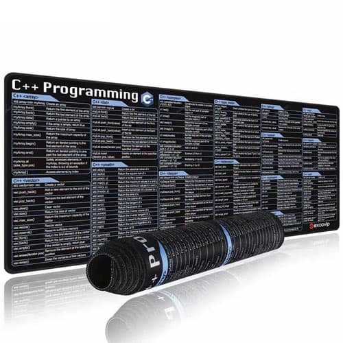 Ігрова поверхня килимок для мишки 800x300x2 довідник Excovip C++ Black (1129528)