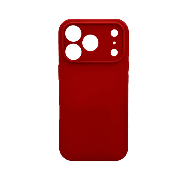 Захисний чохол-накладка Silicone Full Case AA Camera Protect для Apple iPhone 17 Pro Red (FullAAi17P-20)
