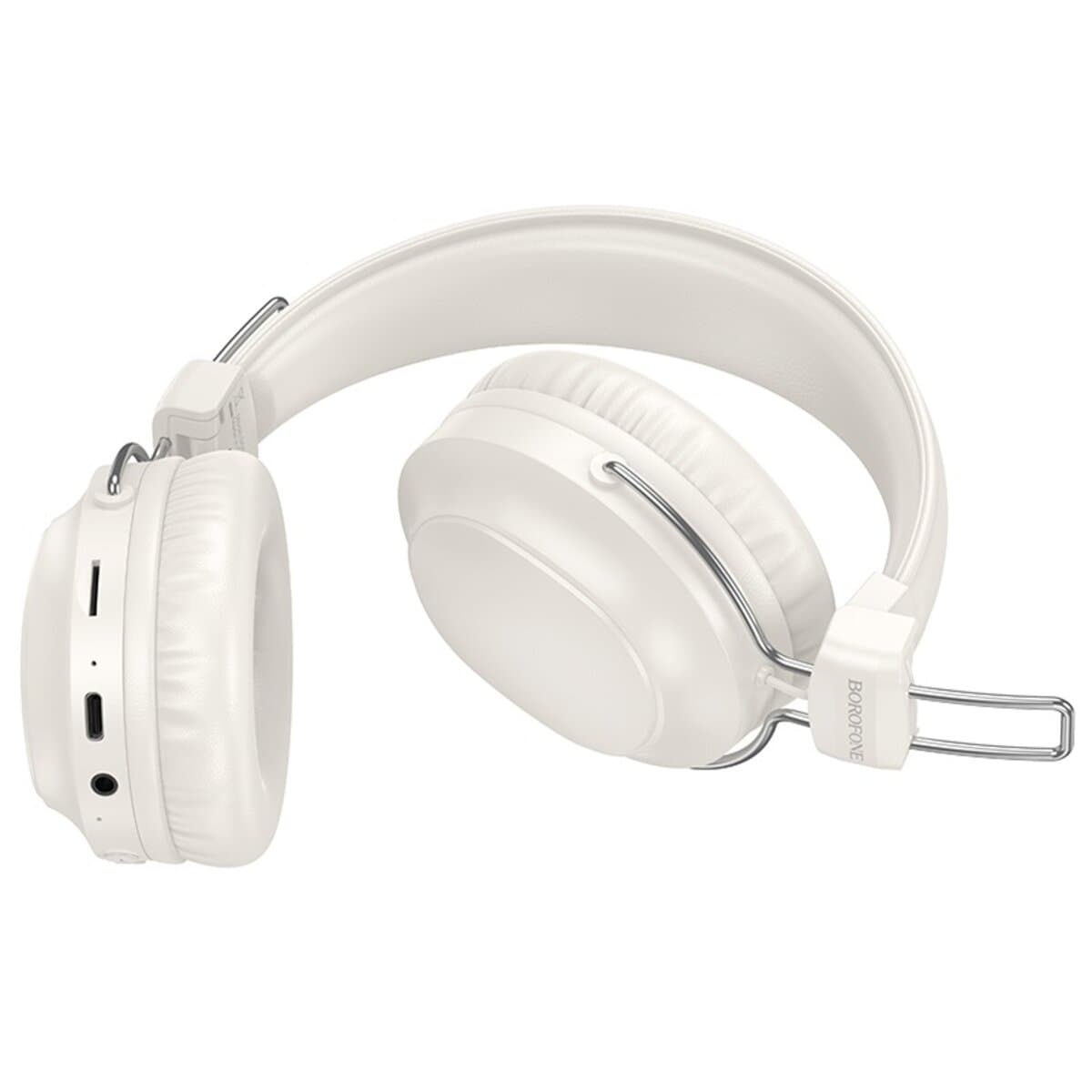 Бездротові навушники BOROFONE BO33 Melody BT5.4 headphones 250mAh Milky White