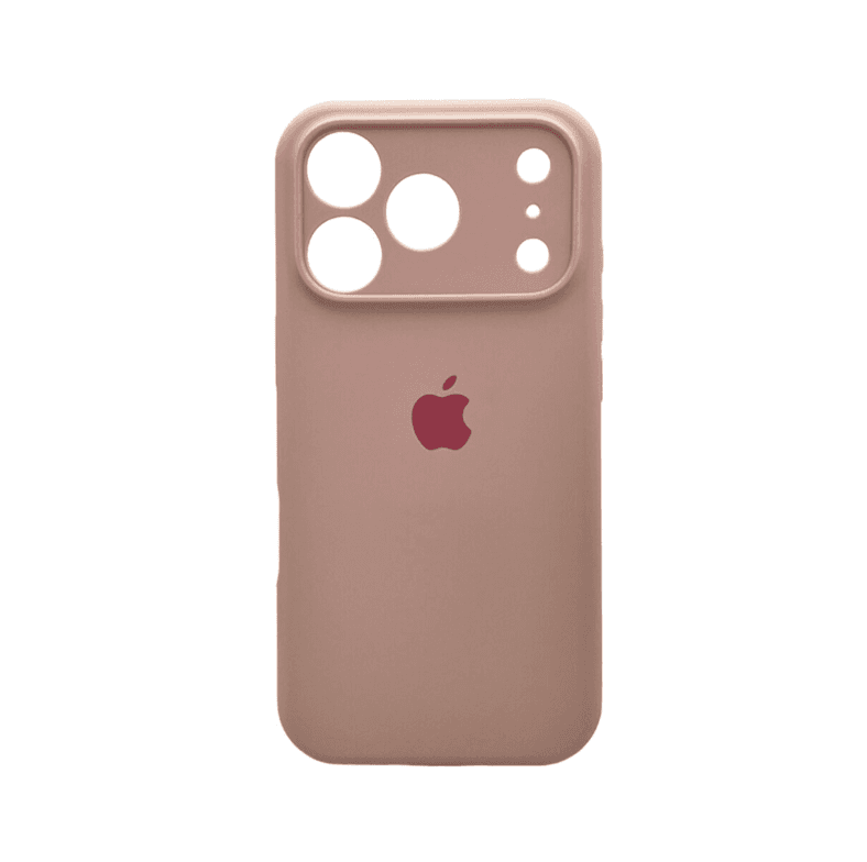 Защитный чехол-накладка Silicone Full Case AA Camera Protect для Apple iPhone 17 Pro Max Pink Sand (FullAAi17PM-15)