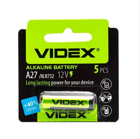 Батарейка Videx 12V 27A MN27 8LR732 A27 12В алкалайн батарея (287493)