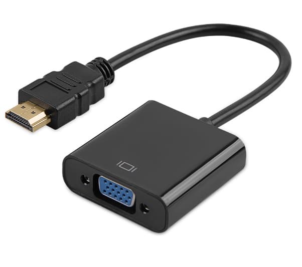 Перехідник B00119 HDMI M-VGA F без звуку OEM Black