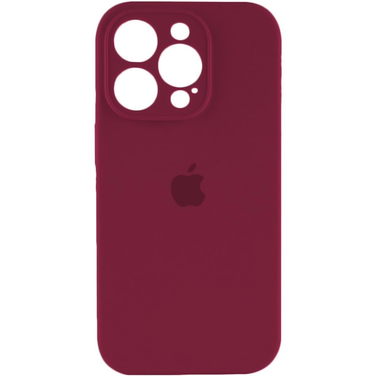 Защитный чехол-накладка Silicone Full Case AA Camera Protect для Apple iPhone 14 Pro Plum (FullAAi14P-47)