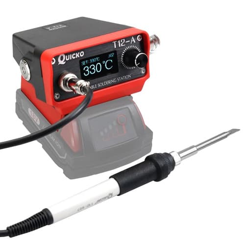 Портативна паяльна станція Quicko T12-A для акумуляторів Makita 18-21В 72Вт OLED (1021407)