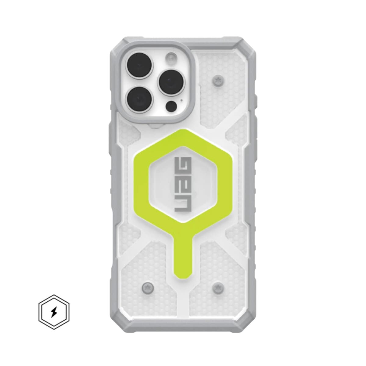 Захисний чохол-накладка UAG AAA Pathfinder Mag Clear для Apple iPhone 15 Pro Max All Light Green (UAGPTCL15ProMaxLightGreen)