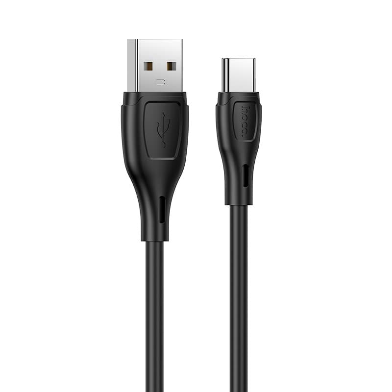 Кабель HOCO X61 Ultimate 1m 3A silicone charging data cable USB to Type-C Black