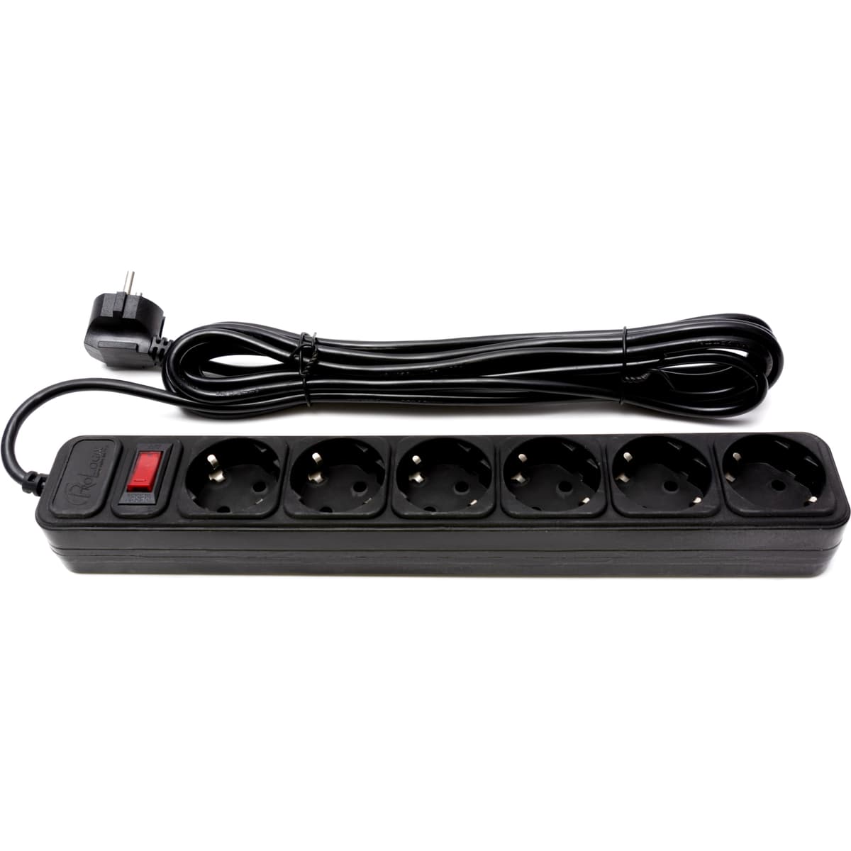 Мережевий фільтр подовжувач Power filtr 4.5м ProLogix PRS-075P6-45B 6 розеток 0.75 10A Black