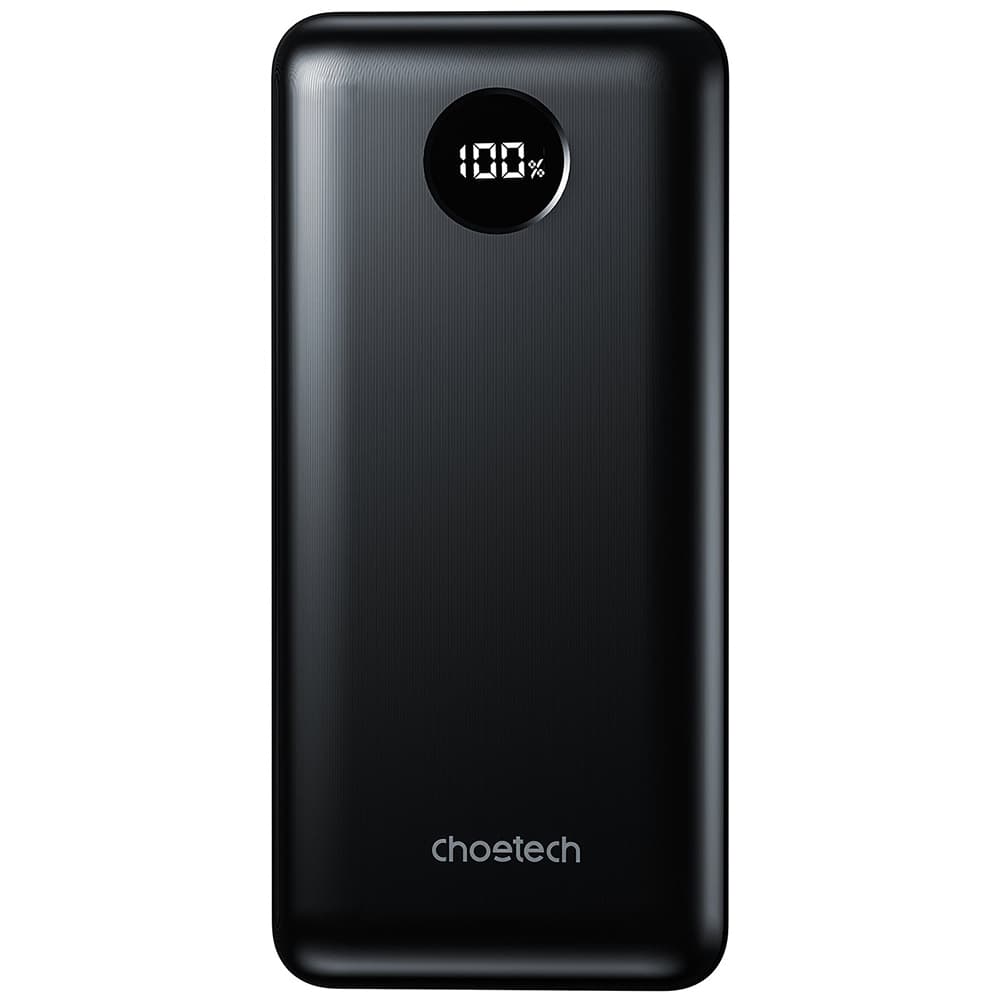 Powerbank повербанк УМБ Choetech 20000mAh PD3.0 45W Type-C QC3.0 2хUSB-A 18W Li-Ion Black (B653-CCBK)