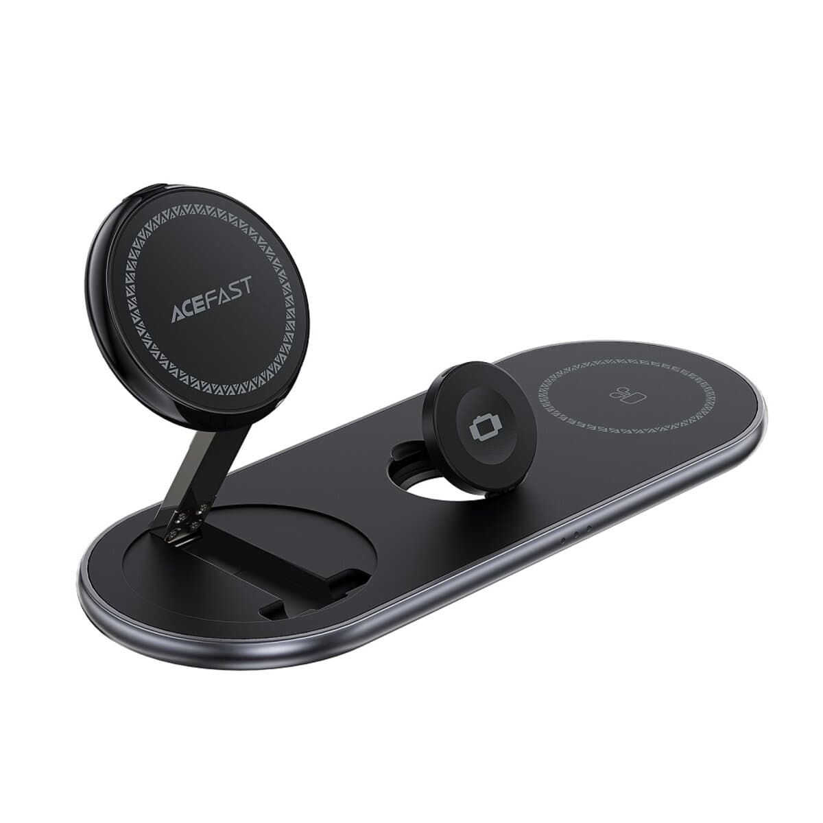 Бездротовий зарядний пристрій ACEFAST E19 Qi2 Desktop 3-in-1 Wireless Charging Holder Black