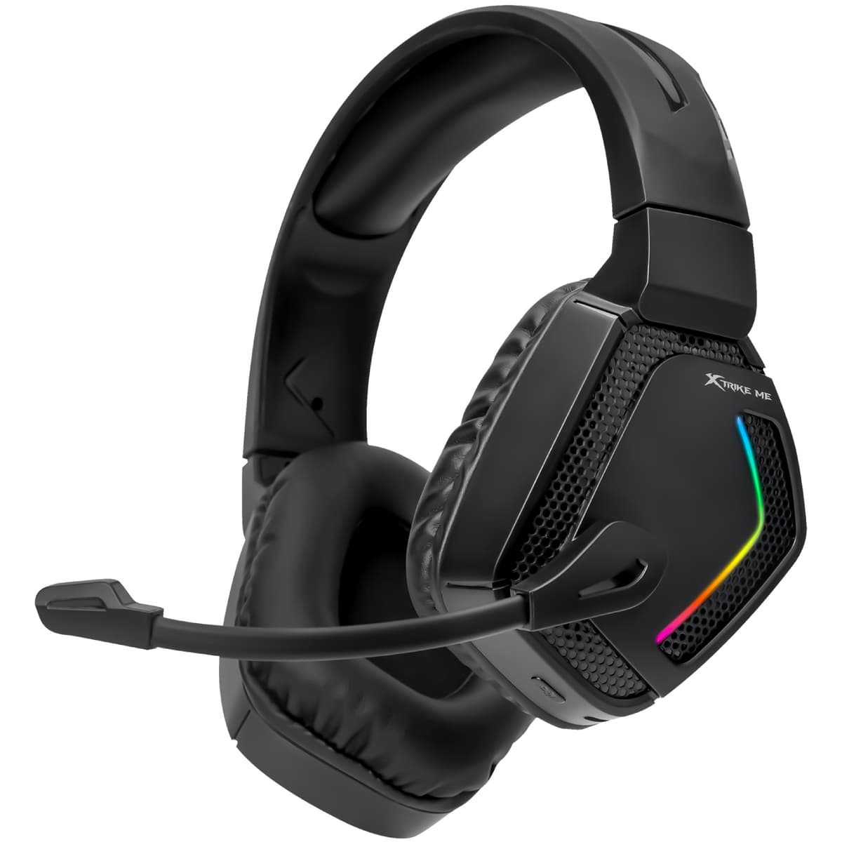 Беспроводные игровые наушники XTRIKE ME GH-512W XBOX/PS/PC Bluetooth + 2.4G+3.5мм RGB Black (GH-512W)