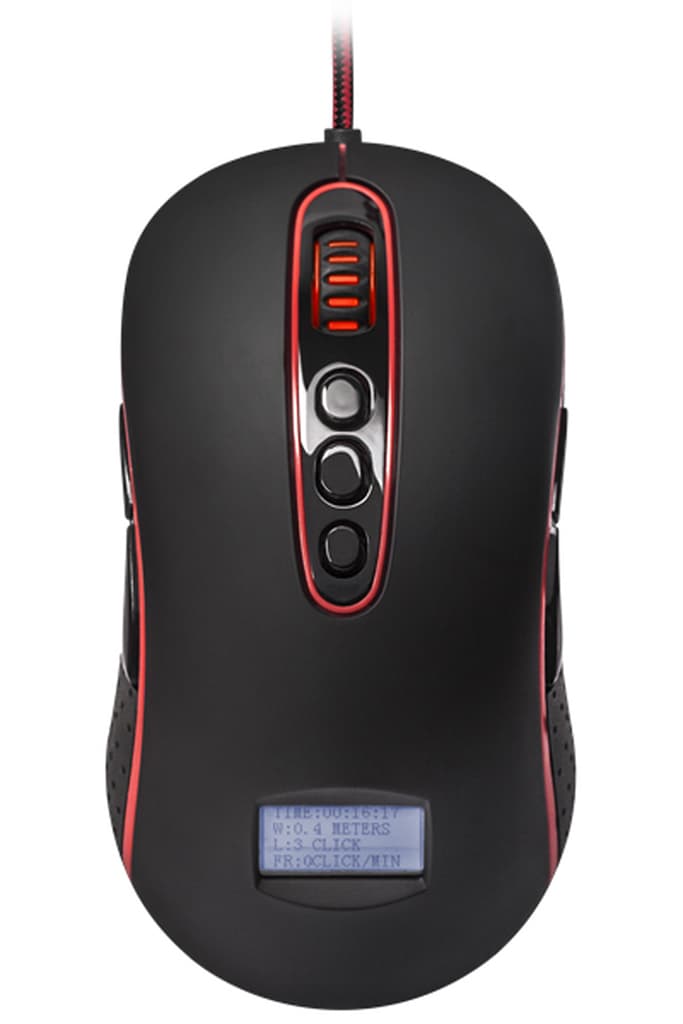 Дротова мишка Redragon Mars TFT екран 10 кн 4000dpi Black (74846)