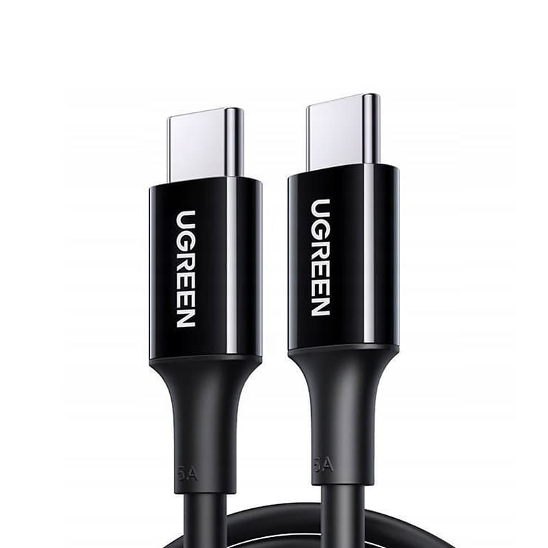 Кабель UGREEN US300 USB 2.0 Type-C to Type-C M-M 2м 100W 5А Black (80372)