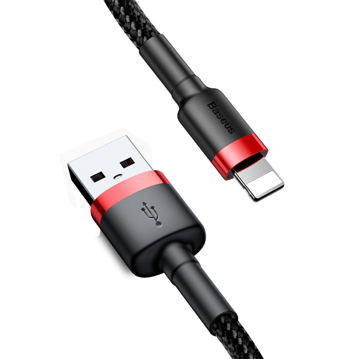 Кабель Baseus Cafule Cable USB to Lightning 2.4A 0.5m Black (CALKLF-A19)