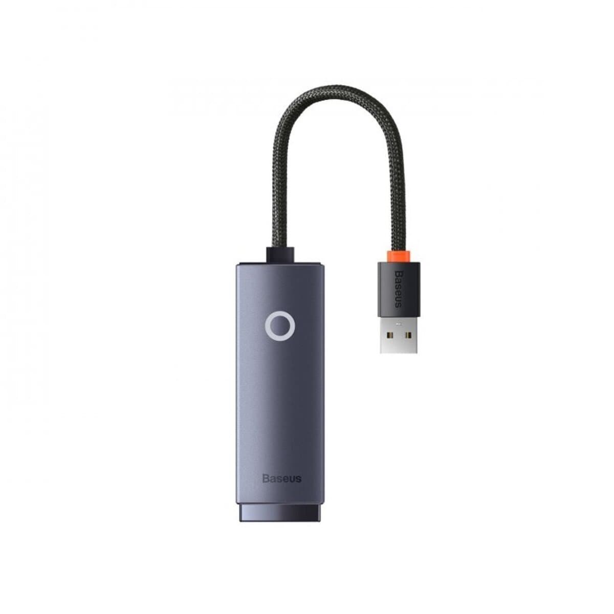 USB-хаб Baseus Lite Series Ethernet Adapter USB to RJ45 LAN Port (100Mbps) Black (WKQX000001)