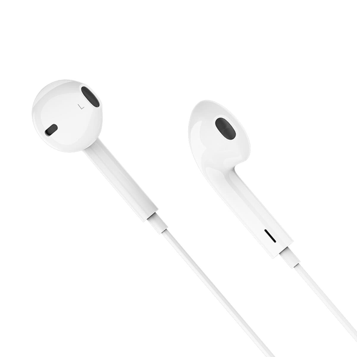 Проводные наушники HOCO M101 Crystal joy wire-controlled earphones with microphone 3.5мм 1.2м White