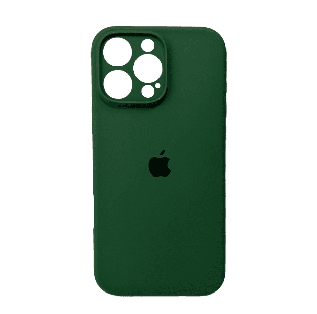Защитный чехол-накладка Silicone Full Case AA Camera Protect для Apple iPhone 16 Pro Max Pine Green (FullAAi16PM-46)