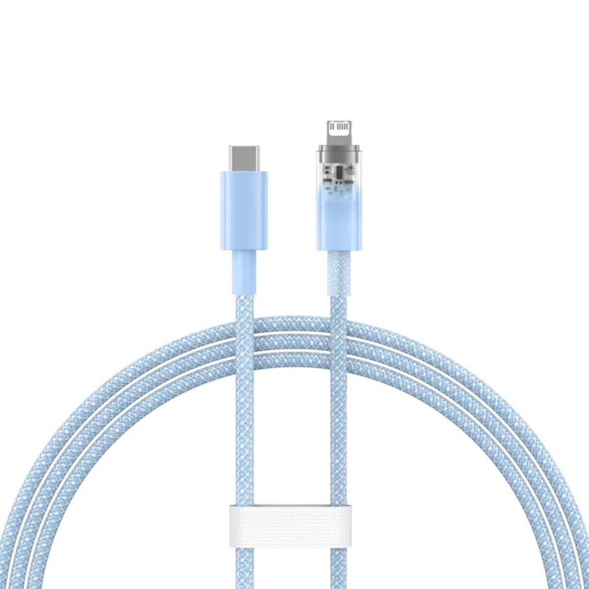 Кабель Baseus Explorer Series Fast Charging Cable with Smart Temperature Control Type-C to Lightning 20W 1m Blue (CATS010203)