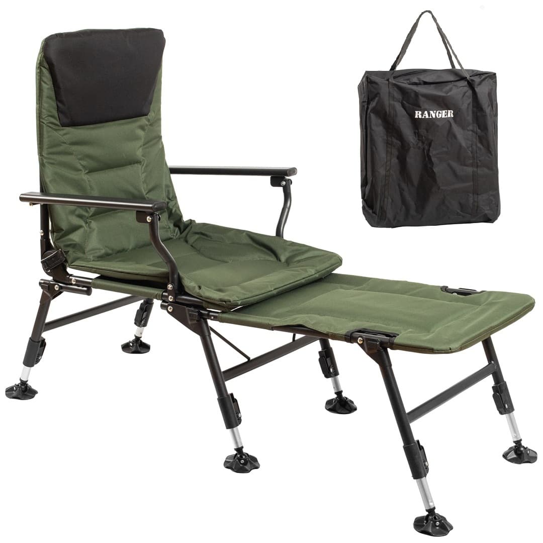 Карпове крісло розкладне ліжко Ranger Carp SL-116 до 140 кг Green (RA2259)