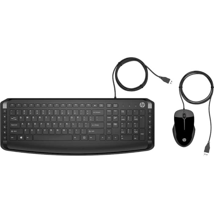 Комплект дротової клавіатури та мишки HP Pavilion 200 UKR USB Black (9DF28AA)