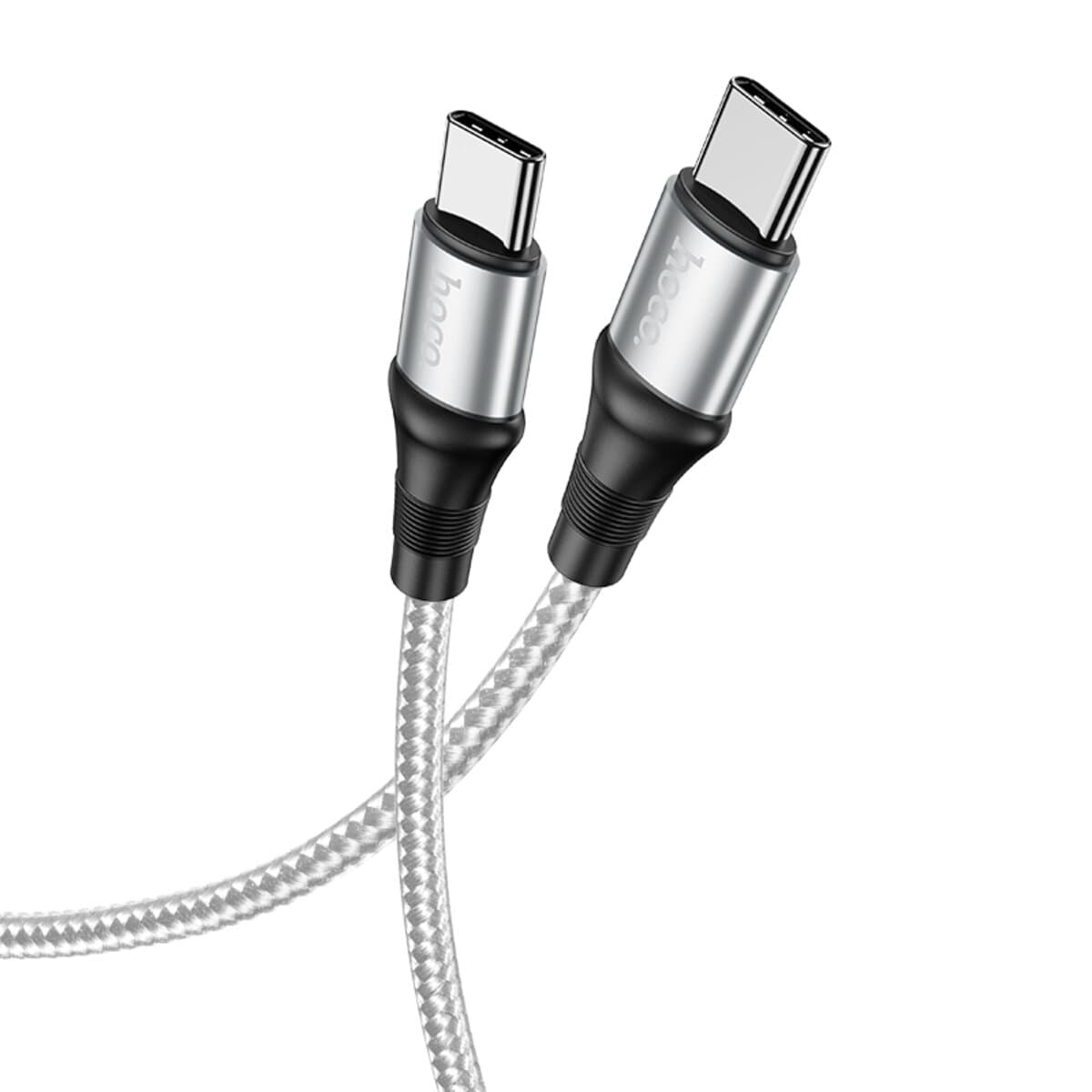 Кабель HOCO X50 Exquisito Type-C to Type-C 100W charging data cable 2м 5A Grey