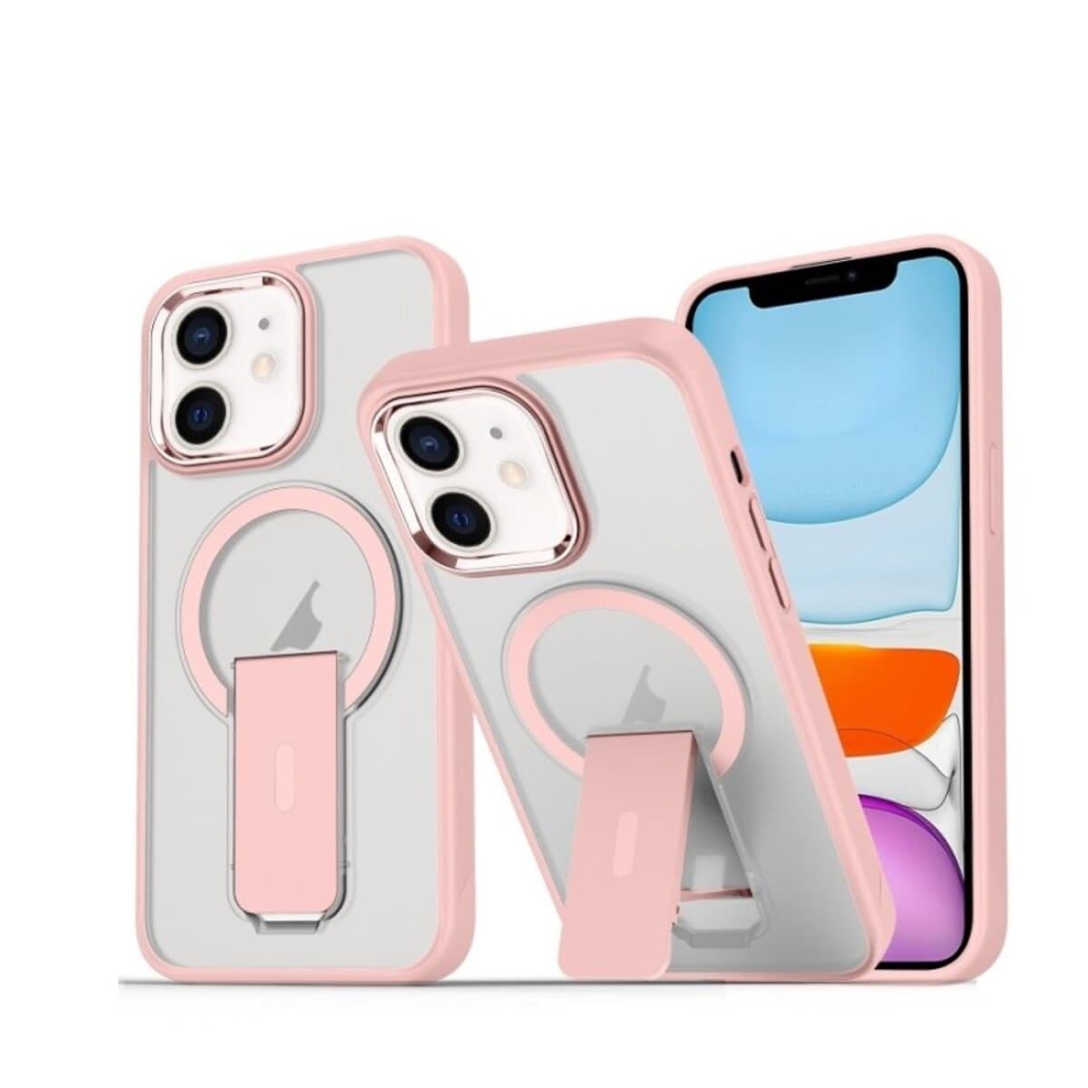 Захисний чохол-накладка Cosmic Magnetic Stand для Apple iPhone 11 Pink (MagStand11Pink)