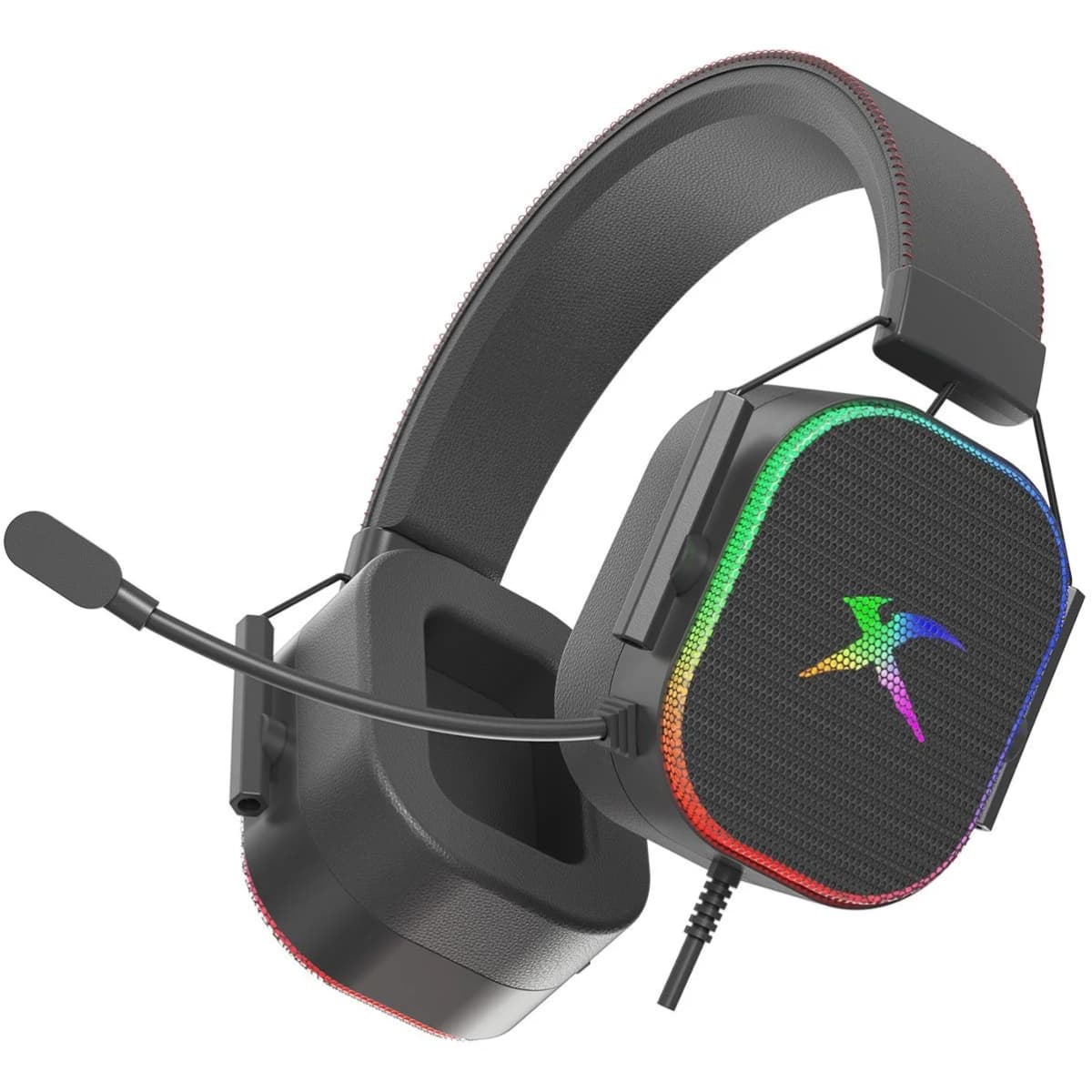 Проводные игровые наушники XTRIKE ME GH-606 XBOX/PS/PC USB+3.5mm RGB кабель 2m Black (GH-606)