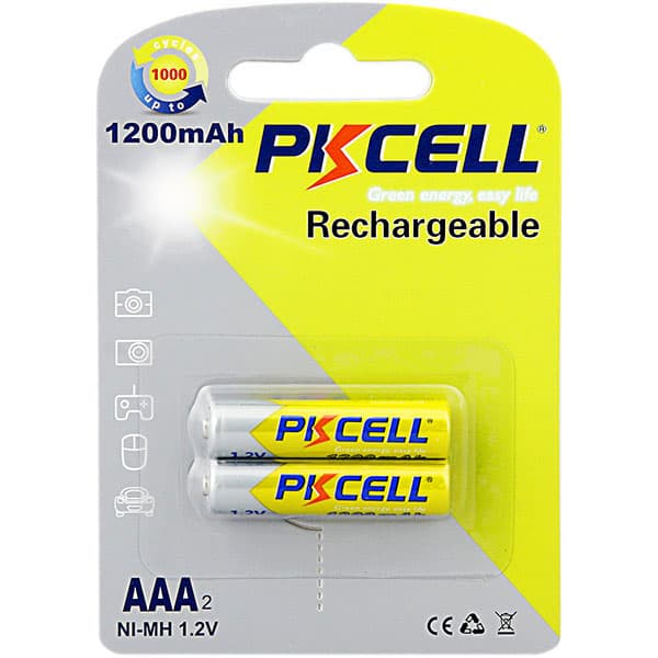 Акумулятор PKCELL AAA1200-2B AAA 1200mAh 1.2V Ni-MH rechargeable battery 2 шт