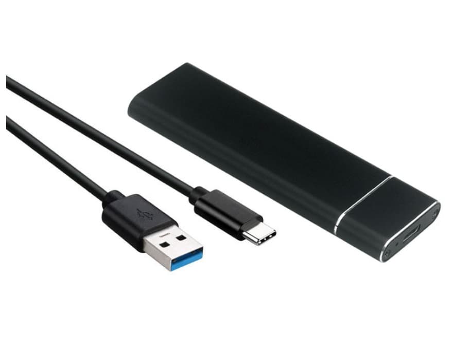 Зовнішня кишеня для SSD S1012 M.2 на Type-C USB 3.1 Gen2 10 Gb/s 2TB B key NGFF Black