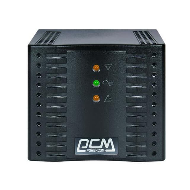 Стабілізатор напруги релейний однофазний PowerCom TCA-1200 Black