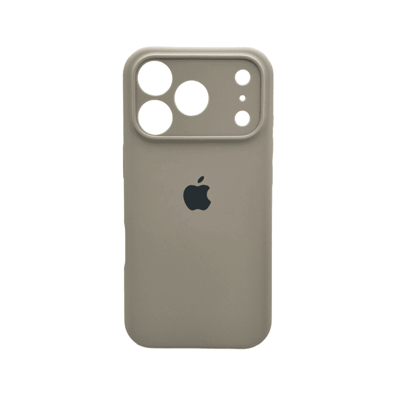 Защитный чехол-накладка Silicone Full Case AA Camera Protect для Apple iPhone 17 Pro Max Antique White (FullAAi17PM-9)