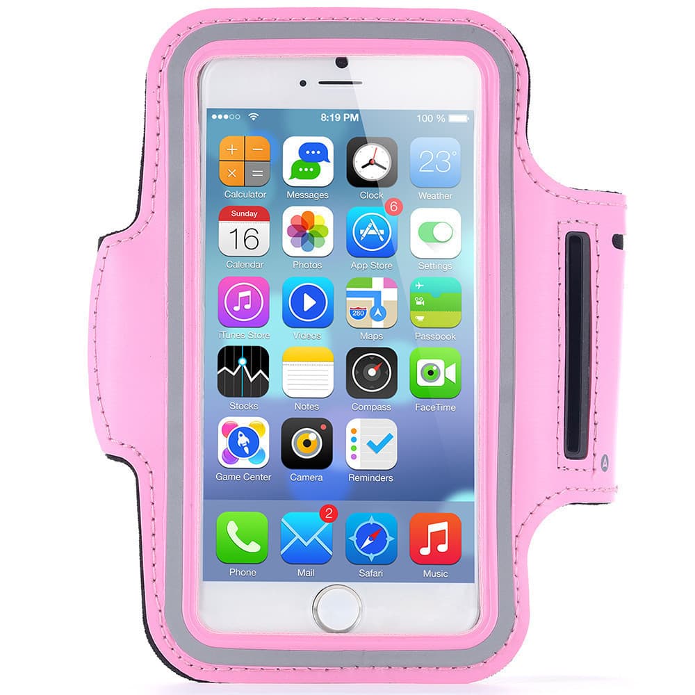 Армбенд чохол для телефону на руку Iphone 5 5C 5S Pink (287114)